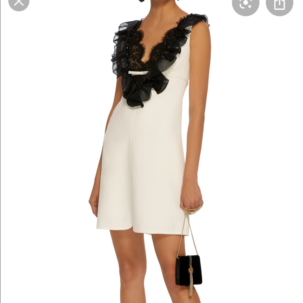 giambattista valli white dress, size 42/small